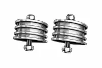 Volvo RWD HD engine mount set